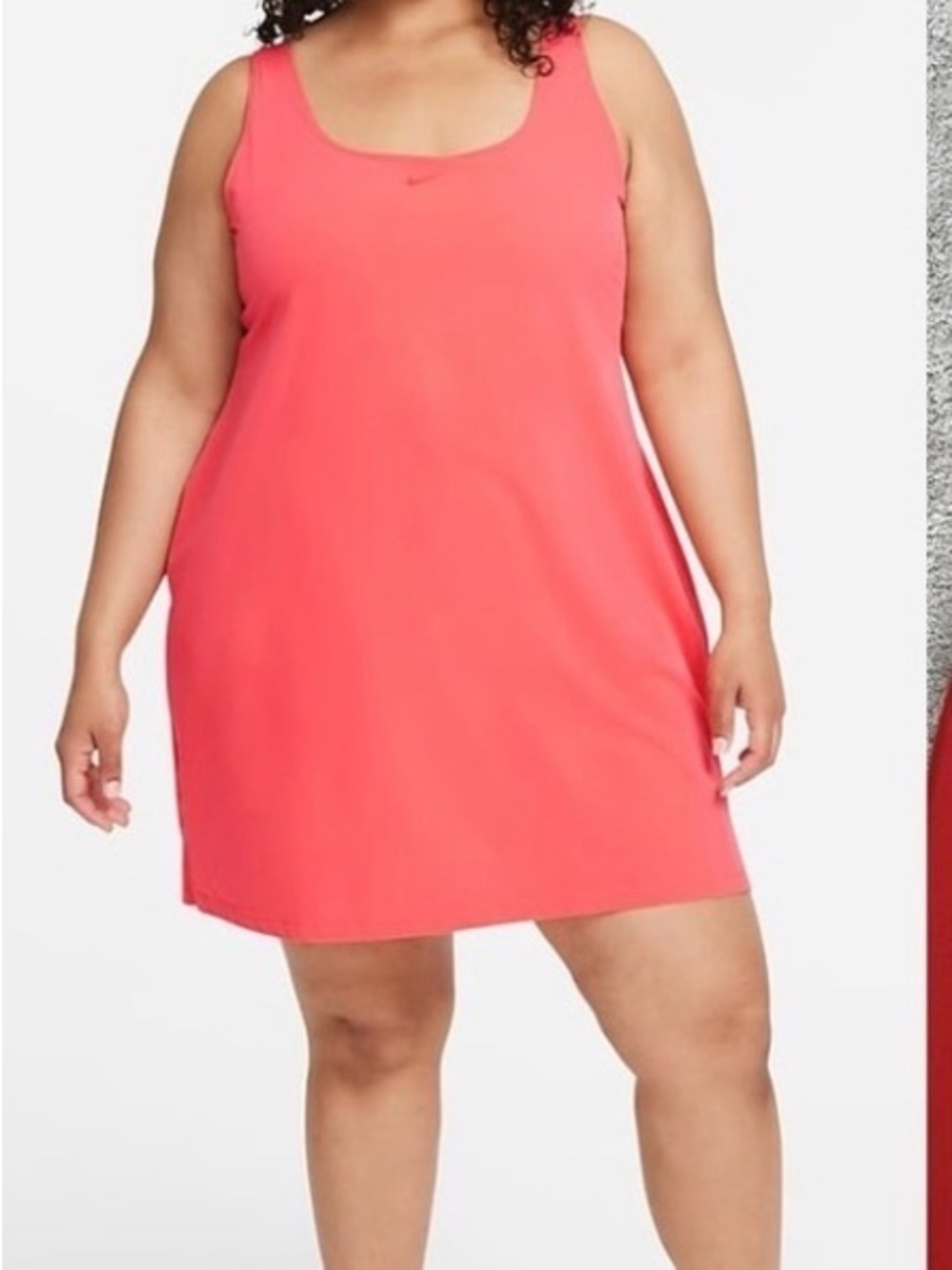 Nike Training Dress - Coral with built-in shorts